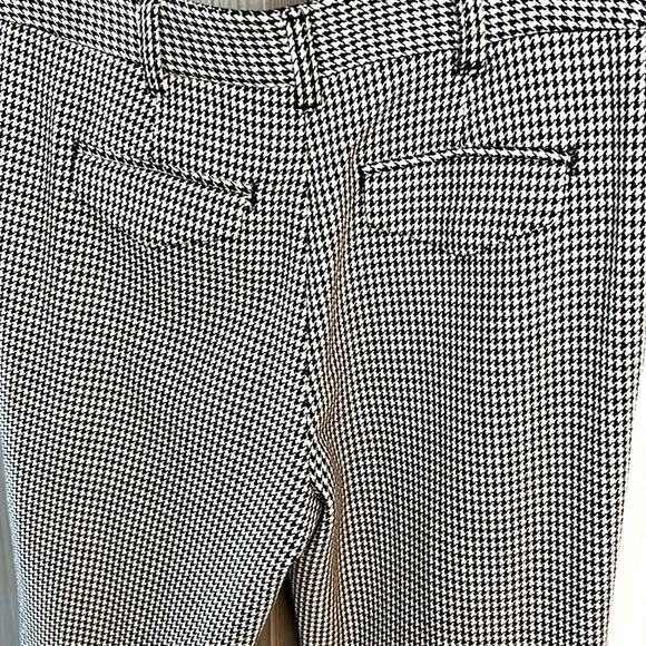 NEW! ANTHROPOLOGIE MAEVE flare wide cuffed herringbone trousers 0 - Picture 11 of 14